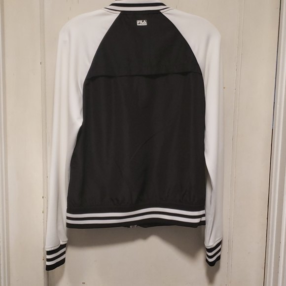 Fila Sport Long Sleeve Black and White Training Jacket Small - Picture 8 of 9